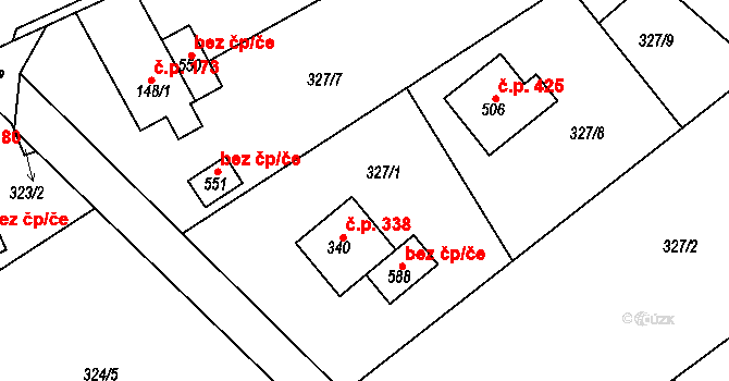 Lichnov 44862709 na parcele st. 588 v KÚ Lichnov u Nového Jičína, Katastrální mapa