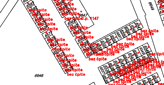 Žďár nad Sázavou 47072709 na parcele st. 6559 v KÚ Město Žďár, Katastrální mapa