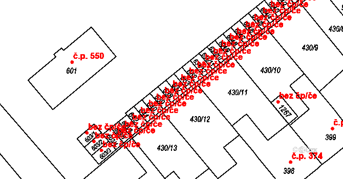 Sezemice 42549710 na parcele st. 638 v KÚ Sezemice nad Loučnou, Katastrální mapa