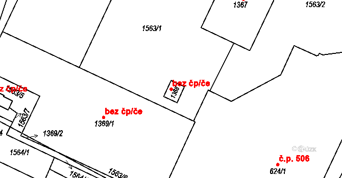 Třebechovice pod Orebem 46623710 na parcele st. 1368 v KÚ Třebechovice pod Orebem, Katastrální mapa