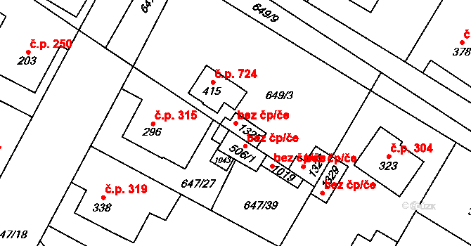 Líbeznice 93094710 na parcele st. 1325 v KÚ Líbeznice, Katastrální mapa