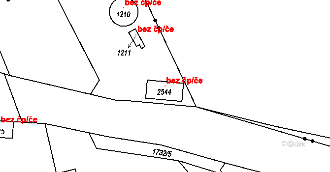 Přibyslav 102685711 na parcele st. 2544 v KÚ Přibyslav, Katastrální mapa