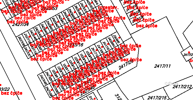 Rychnov nad Kněžnou 38514711 na parcele st. 2417/10 v KÚ Rychnov nad Kněžnou, Katastrální mapa
