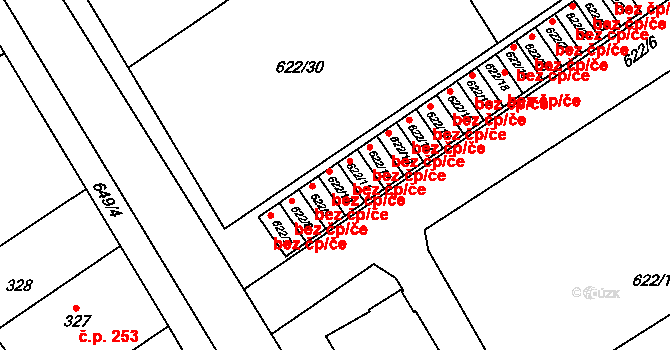 Třebestovice 46585711 na parcele st. 622/10 v KÚ Třebestovice, Katastrální mapa