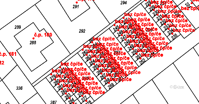Přerov 48445711 na parcele st. 256 v KÚ Kozlovice u Přerova, Katastrální mapa