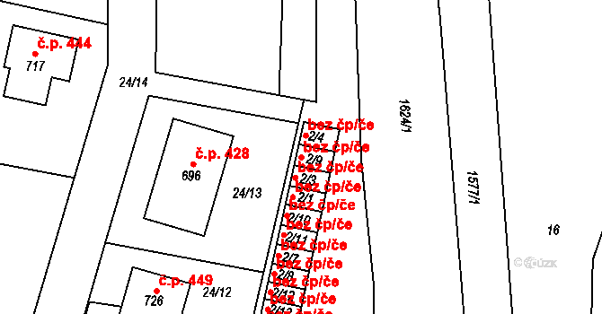 Opatovice nad Labem 49168711 na parcele st. 2/9 v KÚ Opatovice nad Labem, Katastrální mapa