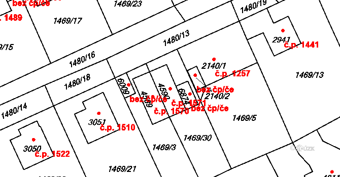 Beroun-Město 1571, Beroun na parcele st. 4590 v KÚ Beroun, Katastrální mapa