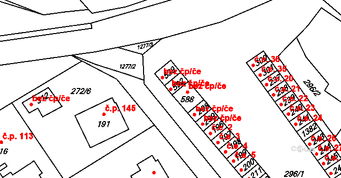 Jarošov nad Nežárkou 82358711 na parcele st. 592 v KÚ Jarošov nad Nežárkou, Katastrální mapa