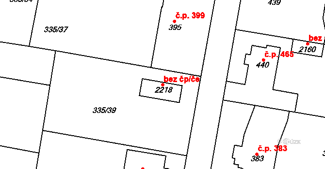 Starý Plzenec 89134711 na parcele st. 2218 v KÚ Starý Plzenec, Katastrální mapa