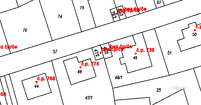 Libušín 38583712 na parcele st. 47/2 v KÚ Libušín, Katastrální mapa