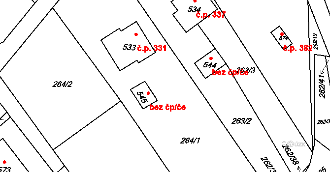 Milíkov 41388712 na parcele st. 545 v KÚ Milíkov u Jablunkova, Katastrální mapa