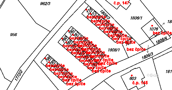 Jablonec nad Nisou 44206712 na parcele st. 778 v KÚ Jablonecké Paseky, Katastrální mapa