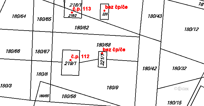 Roudná 47435712 na parcele st. 221/1 v KÚ Roudná nad Lužnicí, Katastrální mapa