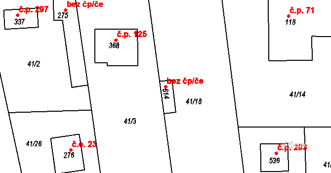 Čelákovice 98692712 na parcele st. 614 v KÚ Sedlčánky, Katastrální mapa
