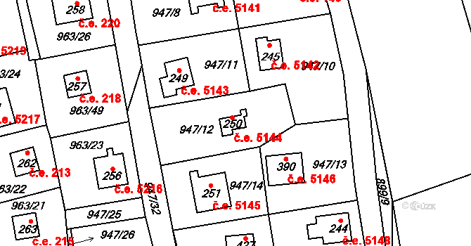 Kozojedy 144, Katastrální mapa