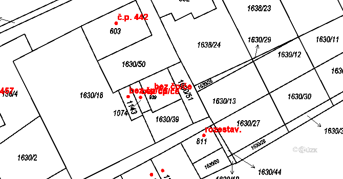 Bořetice 41098714 na parcele st. 939 v KÚ Bořetice u Hustopečí, Katastrální mapa