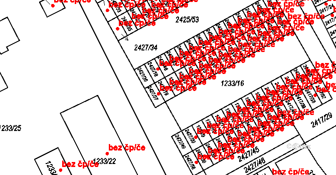 Rychnov nad Kněžnou 44304714 na parcele st. 2427/19 v KÚ Rychnov nad Kněžnou, Katastrální mapa
