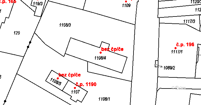 Liberec VI-Rochlice 1189, Liberec na parcele st. 1108/4 v KÚ Rochlice u Liberce, Katastrální mapa