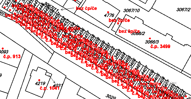 Havlíčkův Brod 674 na parcele st. 3460 v KÚ Havlíčkův Brod, Katastrální mapa