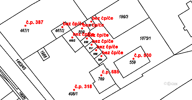 Kvasice 41703715 na parcele st. 856 v KÚ Kvasice, Katastrální mapa