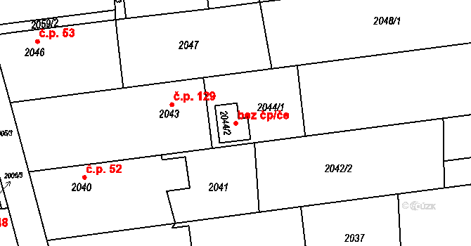 Bolatice 42397715 na parcele st. 2044/2 v KÚ Bolatice, Katastrální mapa