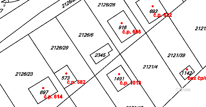 Lišov 46940715 na parcele st. 572 v KÚ Lišov, Katastrální mapa