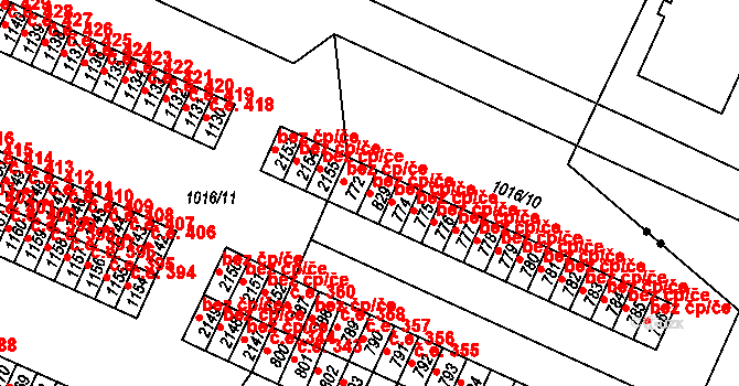 Mariánské Lázně 47715715 na parcele st. 829 v KÚ Úšovice, Katastrální mapa