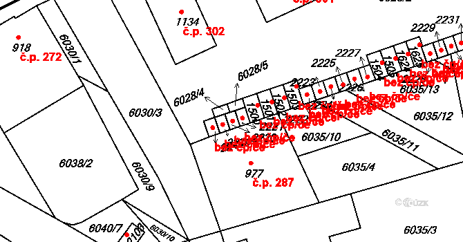 Telč 48444715 na parcele st. 2220 v KÚ Telč, Katastrální mapa