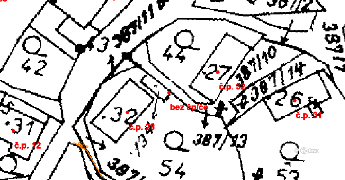 Šedivec 50659715 na parcele st. 134 v KÚ Šedivec, Katastrální mapa