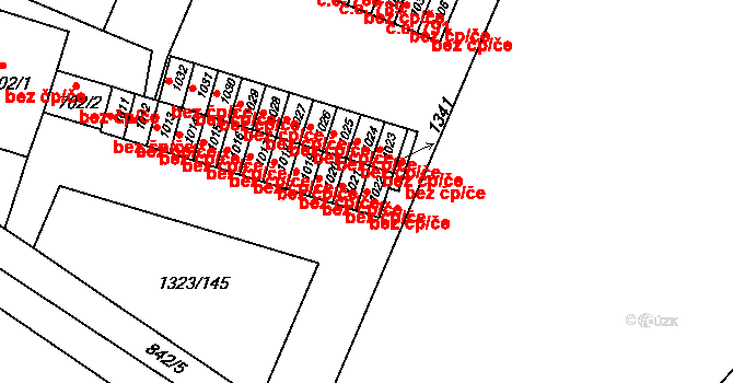 Kyjov 44587716 na parcele st. 1022 v KÚ Nětčice u Kyjova, Katastrální mapa