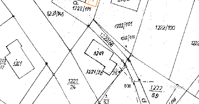Poděbrady V 126, Poděbrady na parcele st. 5269 v KÚ Poděbrady, Katastrální mapa