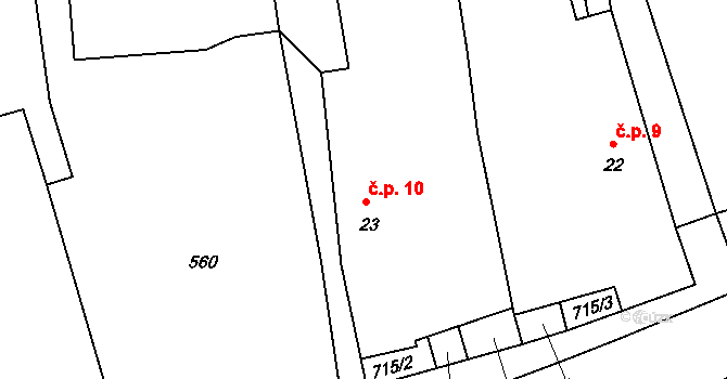 Zdešov 10, Jarošov nad Nežárkou na parcele st. 23 v KÚ Zdešov, Katastrální mapa