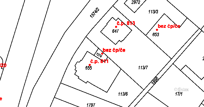 Litovel 42993717 na parcele st. 1274 v KÚ Litovel, Katastrální mapa