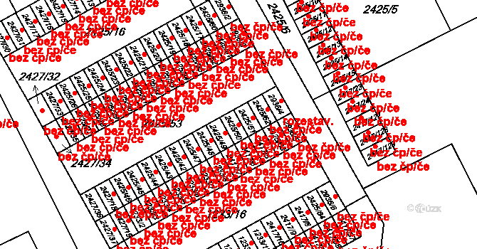Rychnov nad Kněžnou 44306717 na parcele st. 2425/50 v KÚ Rychnov nad Kněžnou, Katastrální mapa