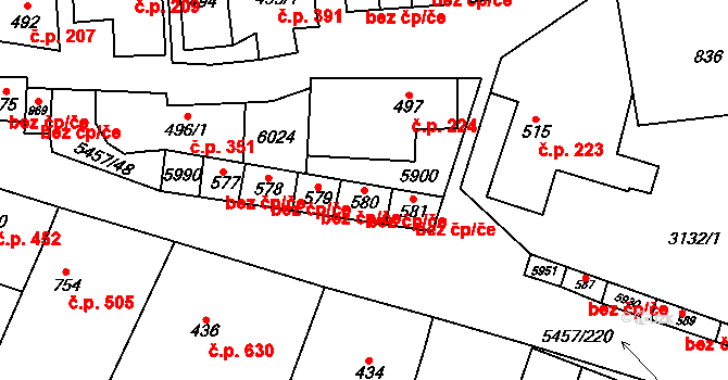 Polešovice 47257717 na parcele st. 580 v KÚ Polešovice, Katastrální mapa