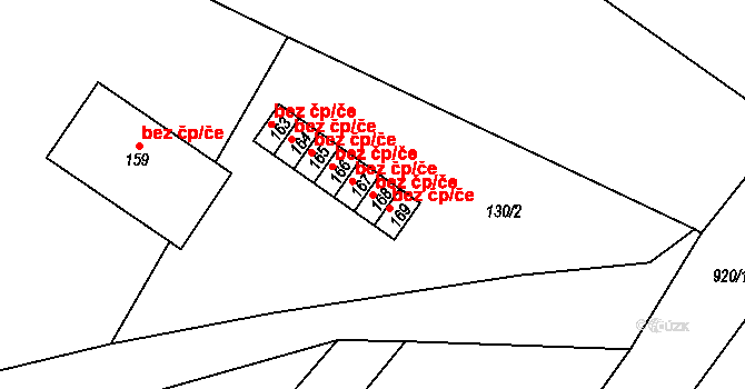 Bystřice pod Hostýnem 47529717 na parcele st. 168 v KÚ Hlinsko pod Hostýnem, Katastrální mapa