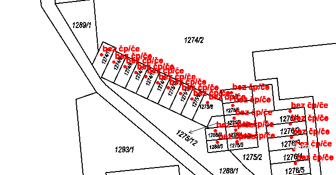 Semily 50126717 na parcele st. 1275/11 v KÚ Semily, Katastrální mapa