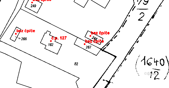 Dráchov 104856718 na parcele st. 267 v KÚ Dráchov, Katastrální mapa