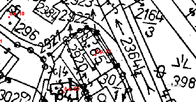 Žibřidice 73, Křižany na parcele st. 85 v KÚ Žibřidice, Katastrální mapa