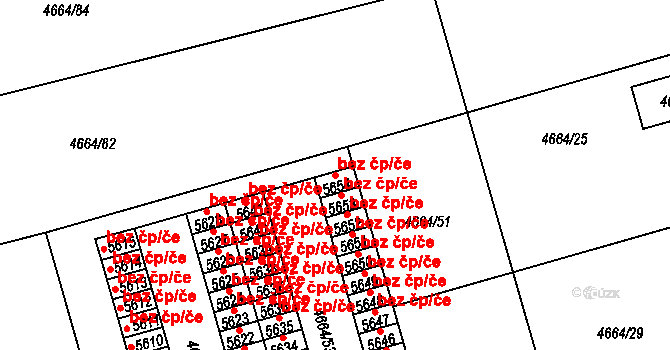 Vysoké Mýto 42023718 na parcele st. 5654 v KÚ Vysoké Mýto, Katastrální mapa