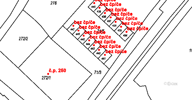 Vidnava 47966718 na parcele st. 443 v KÚ Vidnava, Katastrální mapa