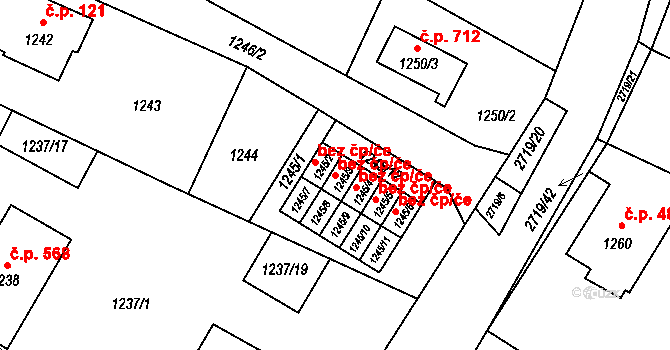 Velké Losiny 48278718 na parcele st. 1245/3 v KÚ Velké Losiny, Katastrální mapa