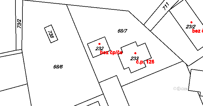 Teplice nad Bečvou 79626718 na parcele st. 232 v KÚ Teplice nad Bečvou, Katastrální mapa