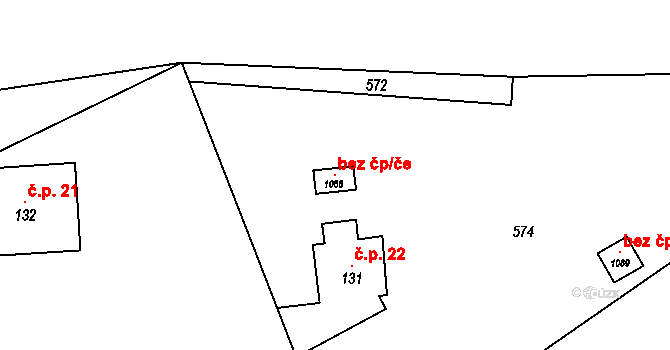 Děčín 118224719 na parcele st. 1088 v KÚ Bynov, Katastrální mapa