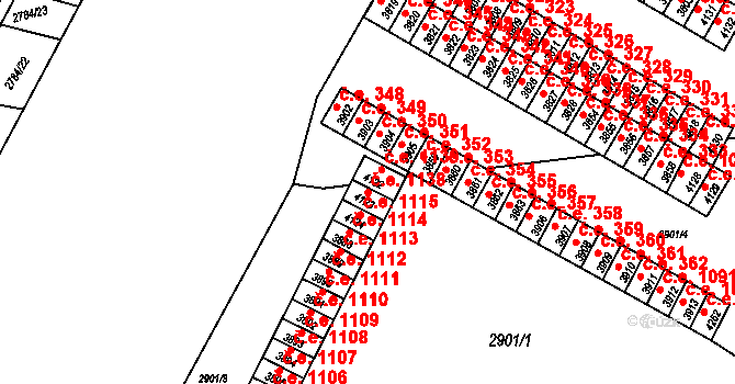 Kuřim 1138 na parcele st. 4123 v KÚ Kuřim, Katastrální mapa