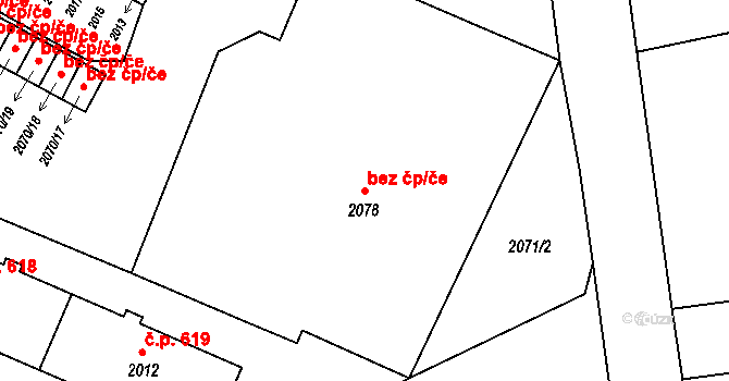 Krnov 45619719 na parcele st. 2078 v KÚ Krnov-Horní Předměstí, Katastrální mapa