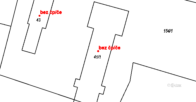 Pšov 45839719 na parcele st. 41/1 v KÚ Kobylé, Katastrální mapa
