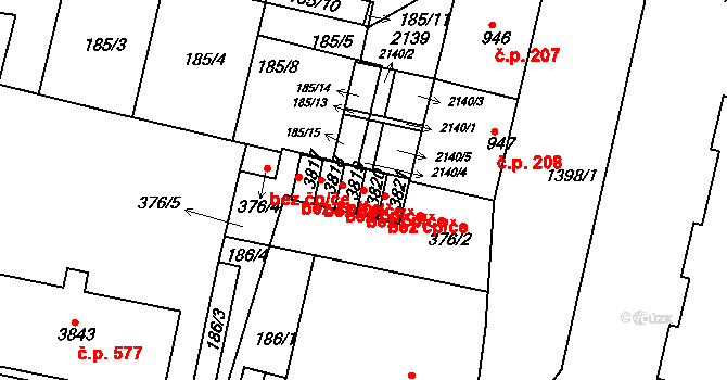 Jičín 39784720 na parcele st. 3820 v KÚ Jičín, Katastrální mapa