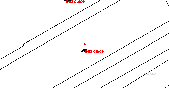 Valašské Meziříčí 41270720 na parcele st. 2427 v KÚ Krásno nad Bečvou, Katastrální mapa