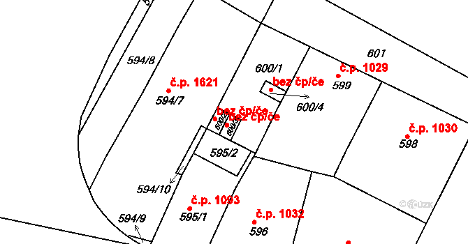 Praha 42867720 na parcele st. 600/3 v KÚ Holešovice, Katastrální mapa